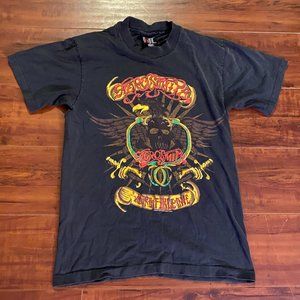 Vintage Original 90s 1993 Aerosmith Tour band Tee Shirt Single Stitch sz Medium